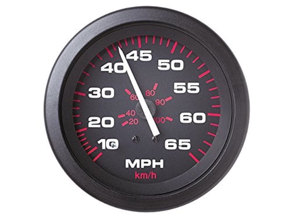 Sierra International 57900Ph Amega Domed Pitot Type 10 To 65 Mph Range Speedometer Head, 3"