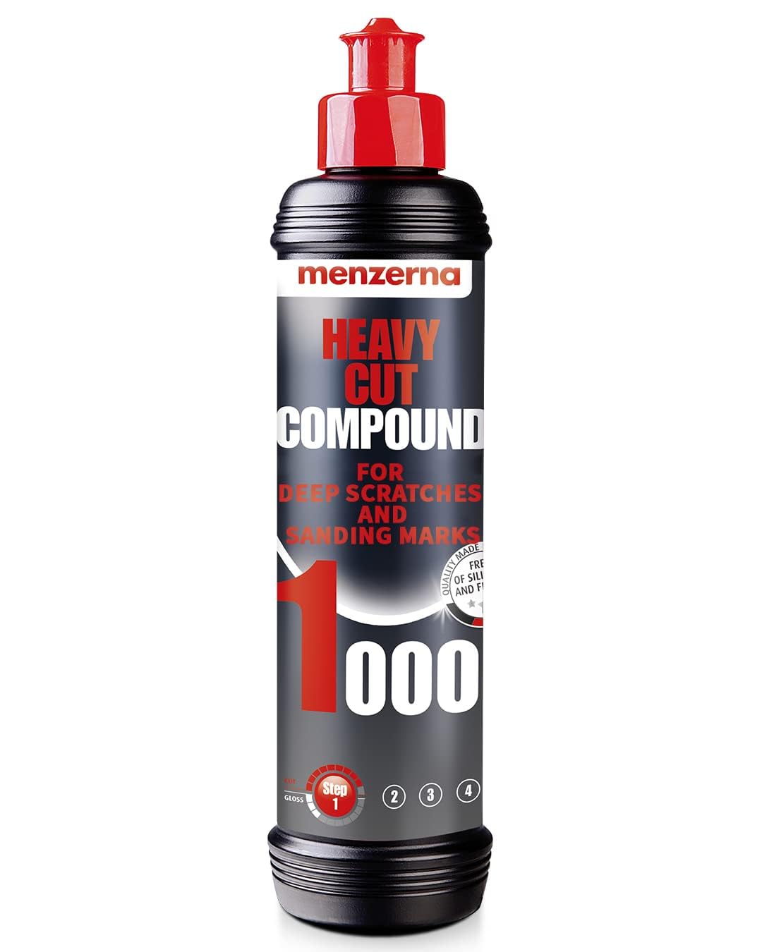 menzerna Heavy Cut Compound 1000 I Abrasive Polishing Compound for Deep Scratches, Sanding Marks, Swirls & Holograms I Buffing a