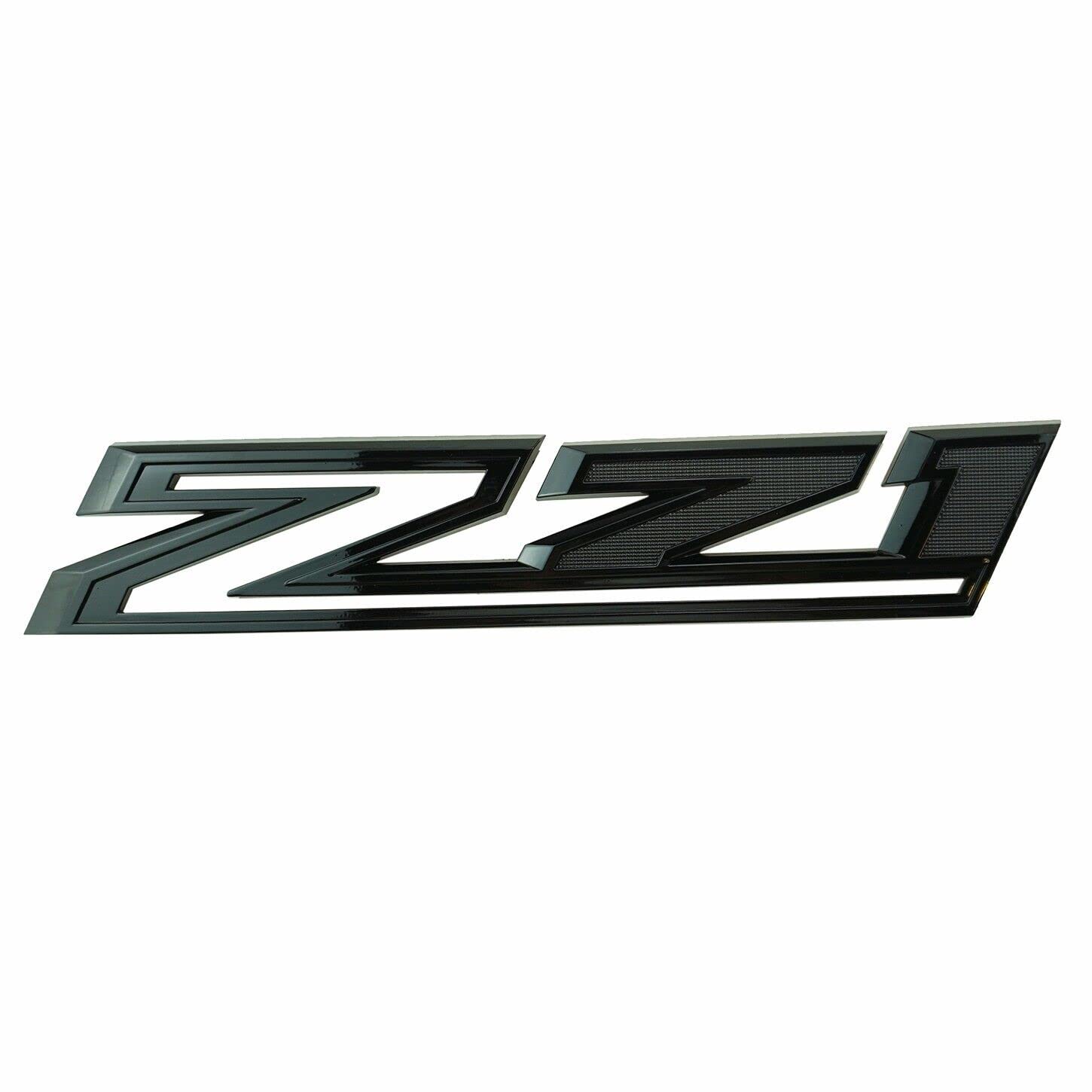 2X Large Size Z71 RH LH Side Fender Emblem Nameplate Badge Decal Replacement for 2019-2021 Chevy Silverado (Matte Black)