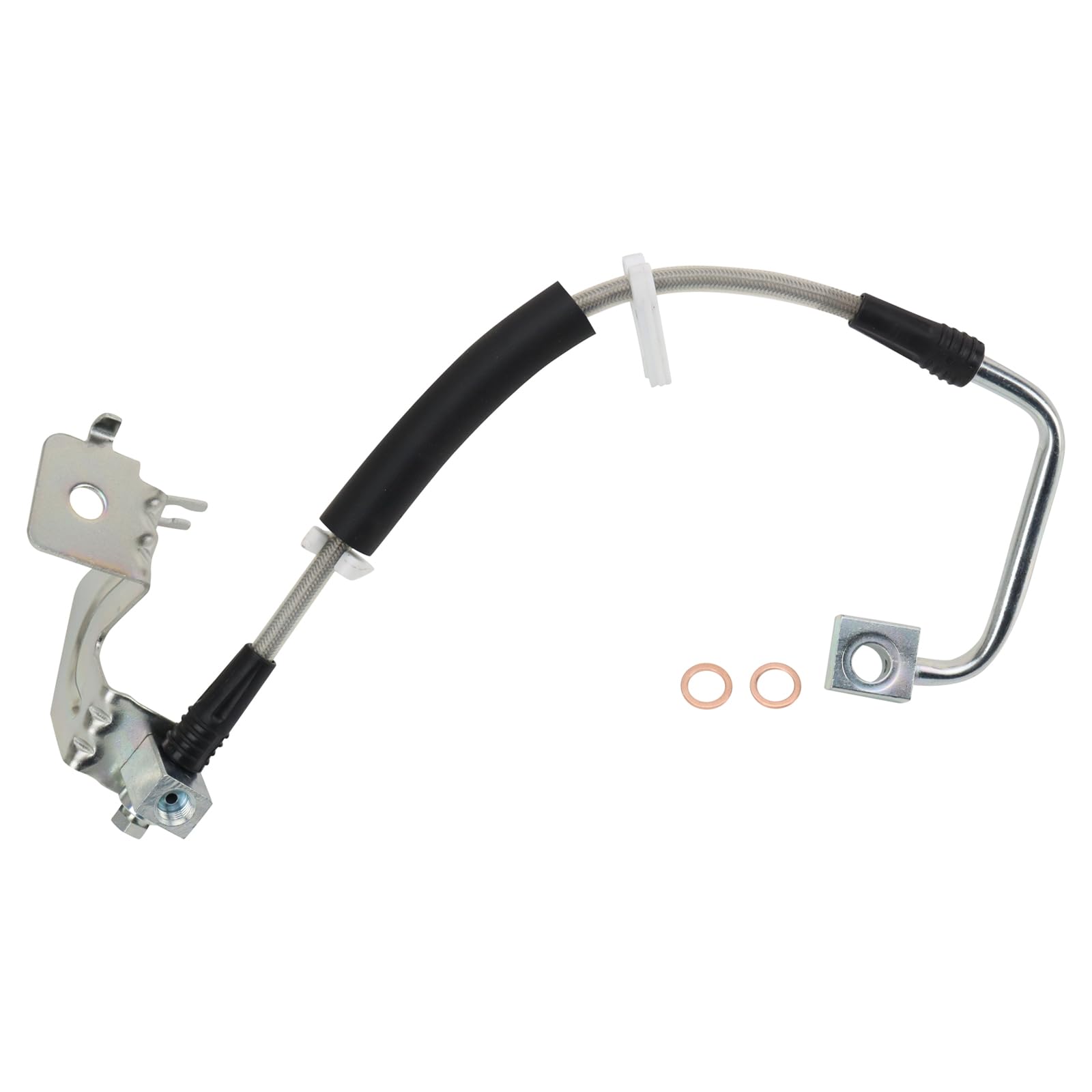 Trq Rear Performance Brake Hose Set Compatible With 2008-2011 Chrysler Town Country Dodge Grand Caravan 2009-2011 Volkswagen Rou