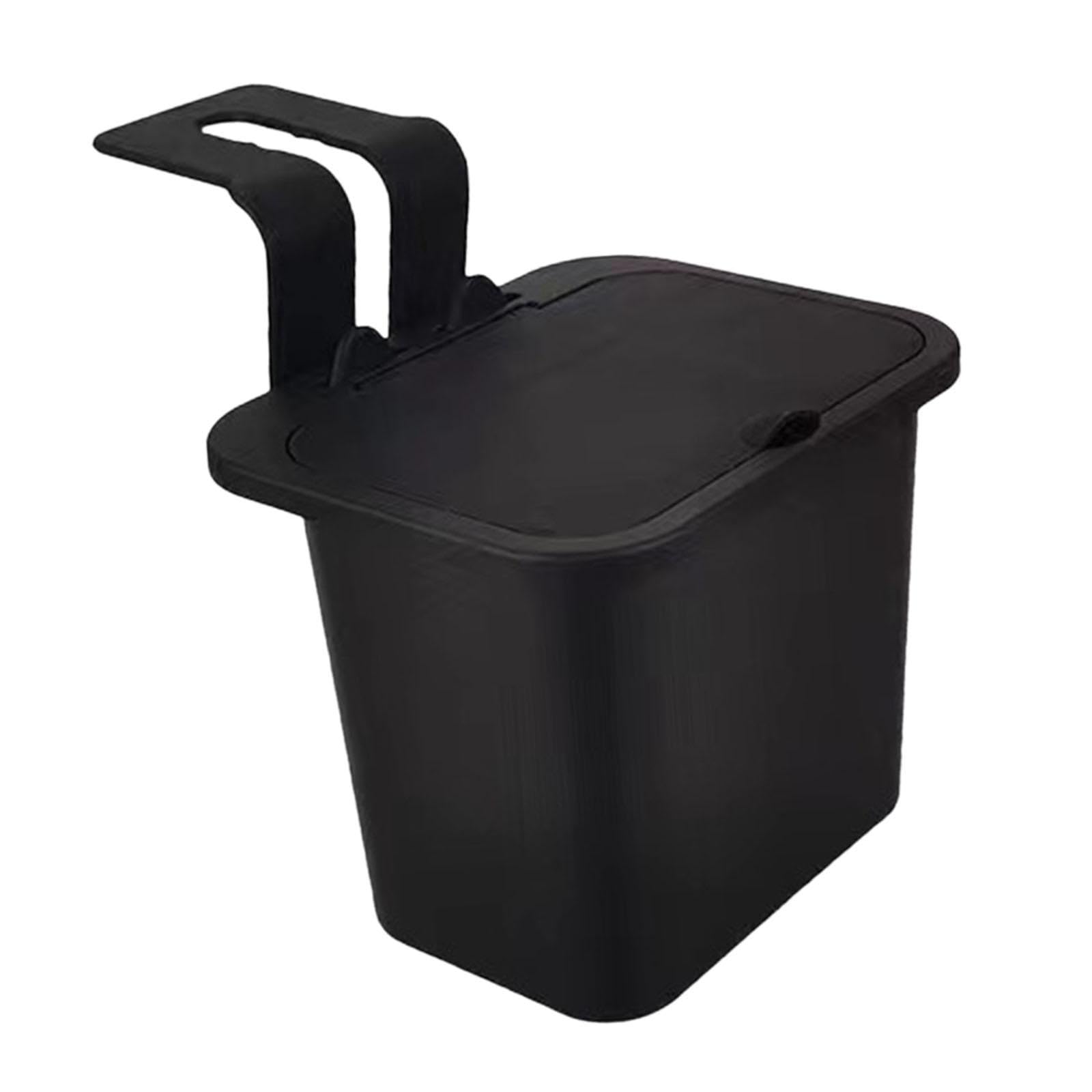 BNFGeneric Car Trash Can Small Portable Multipurpose with Lid Vehicle Trash Bin No Cup Holder|Home & Garden | Household Supplies