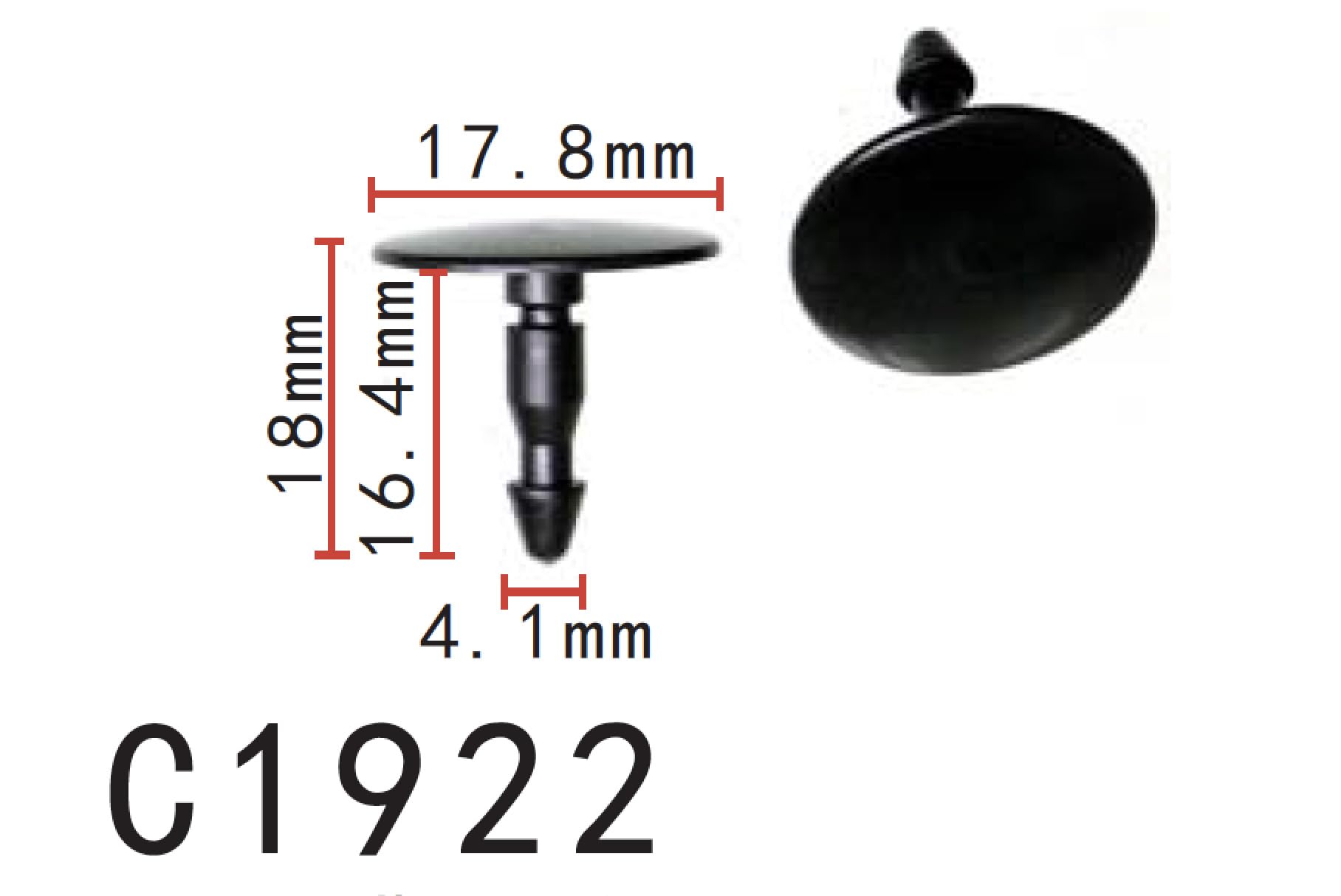 Autobahn88 Retainer Clip For Fender Liner, Compatible With Honda Acura (Oem: 91512Sed003) (Pack Of 20)