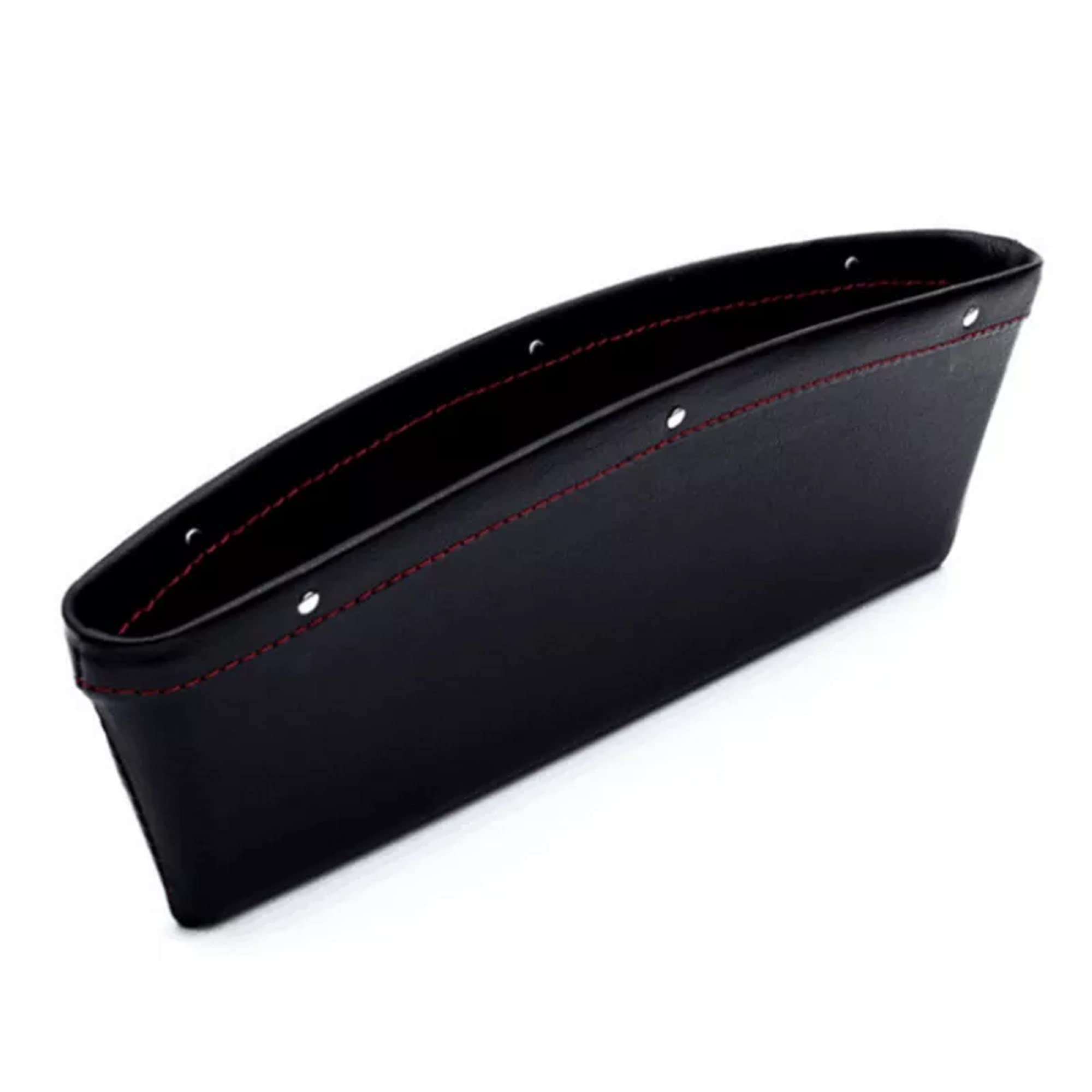 AUGEN Car Console Side Storage Automobiles Organizer Universal Slim Seat Gap Filler Leather PU Pockets Card Mobile Holder Storag
