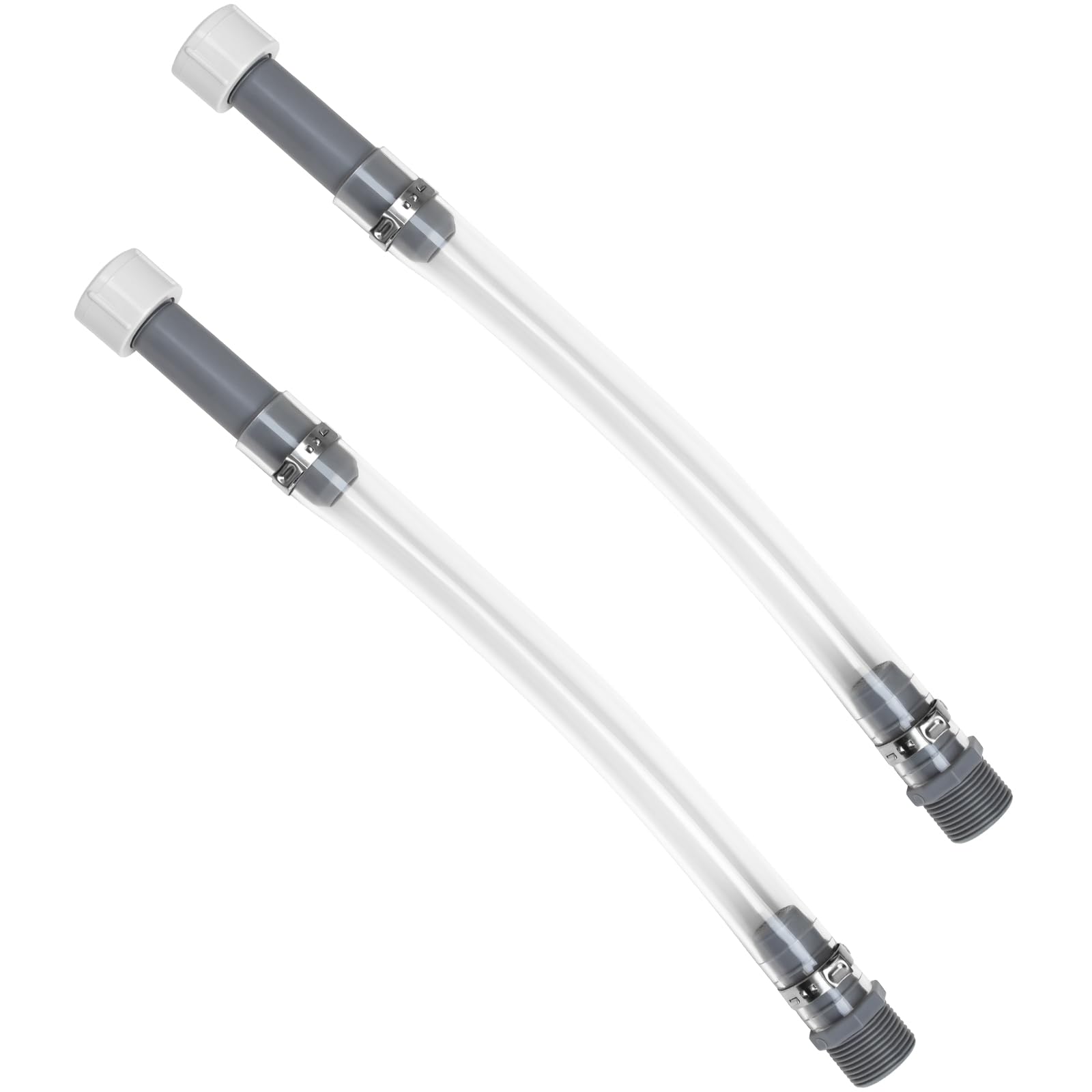 Mapleza 2-Pack Fuel Jug Hose - 5 Gallon Gas Can Hose Replacement with Upgraded Filter Design - Compatible with 5.5 & 3 Gallon Ju