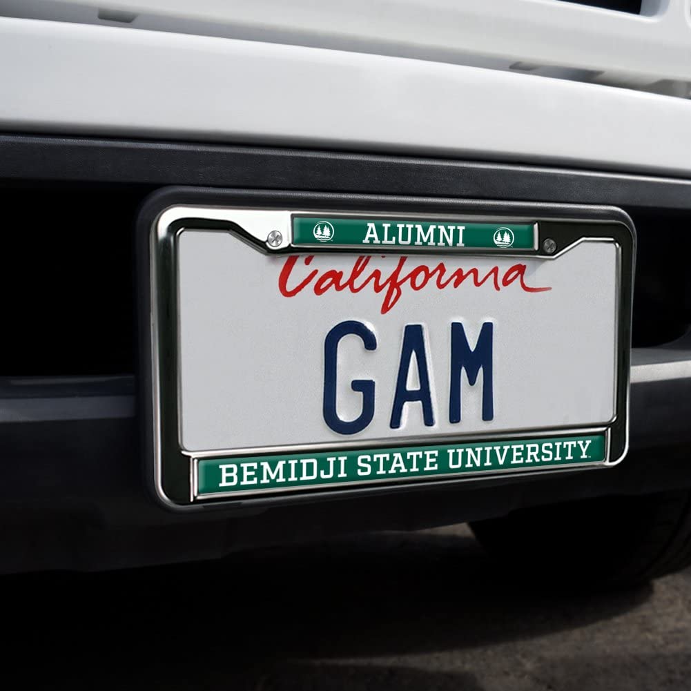 Bemidji State University Alumni Logo Full Size Standard License Plate Metal Frame