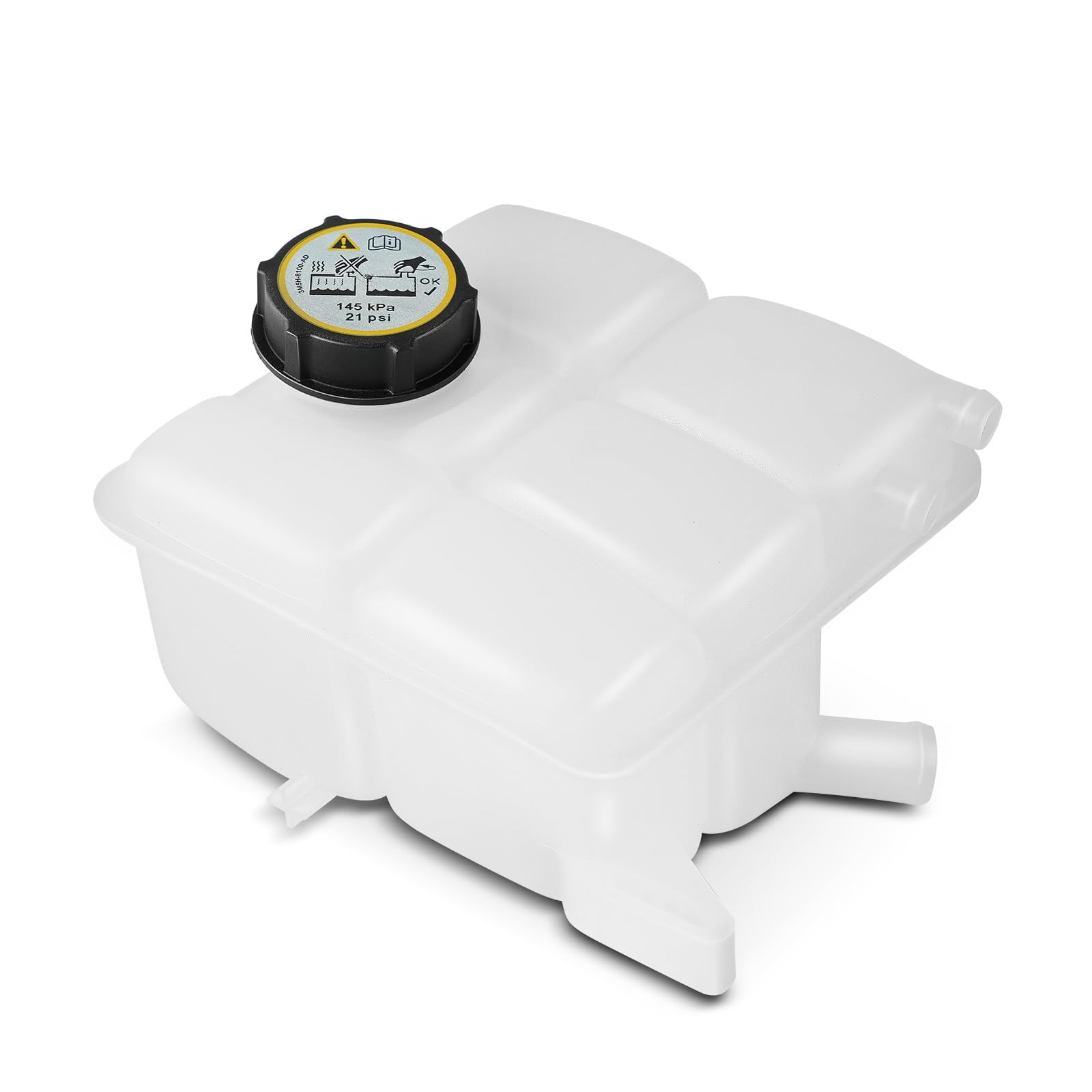 A-Premium - Coolant Recovery Reservoir Tank - W/ Cap, DOHC Engine 4,3Cyl 1.0 2.0 1.6L - Compatible with Ford Vehicles - 12-18 Fo