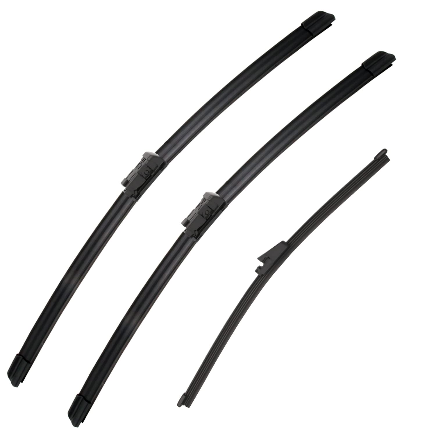 3Pcs Windshield Wipers Blades For Volkswagen Tiguan 2007-2017, Original Equipment Automotive Replacement Windshield Wiper Blades