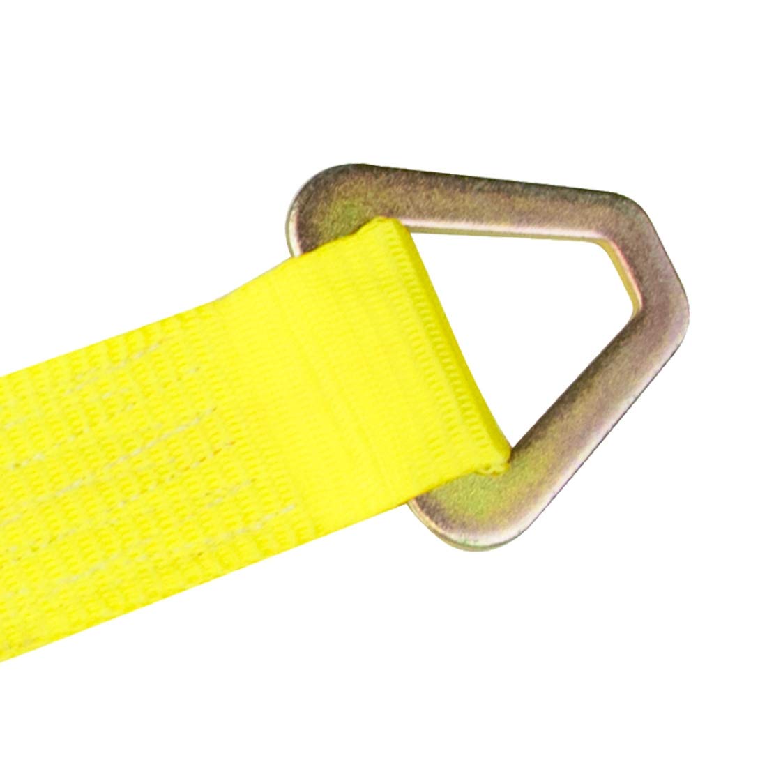 Vulcan Tie Down Axle Straps With Wear Pad - 4 Pack - Classic Yellow - 3,300 Pound Safe Working Load