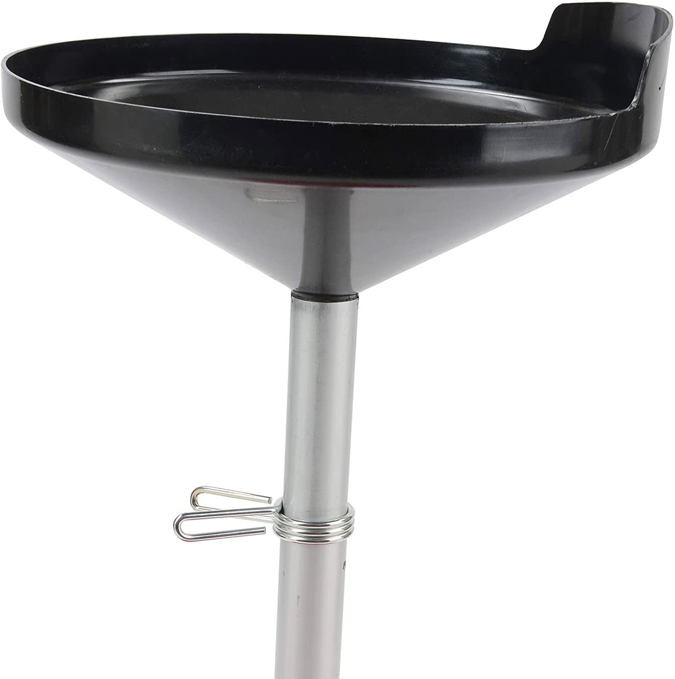 Lincoln 3508 Portable Plastic Fluid Waste Oil Drain, Adjustable Funnel Height From 36 To 65 Inches, Collects Motor Oil, Transmis