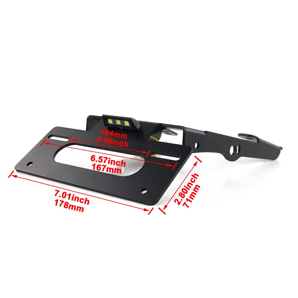 Rearace Motorcycle Fender Eliminator Compatible With Husqvarna Vitpilen/Svartpilen 401 2020-2023, Svartpilen 125/200/250 2020 2021 2022 2023 Tail Tidy