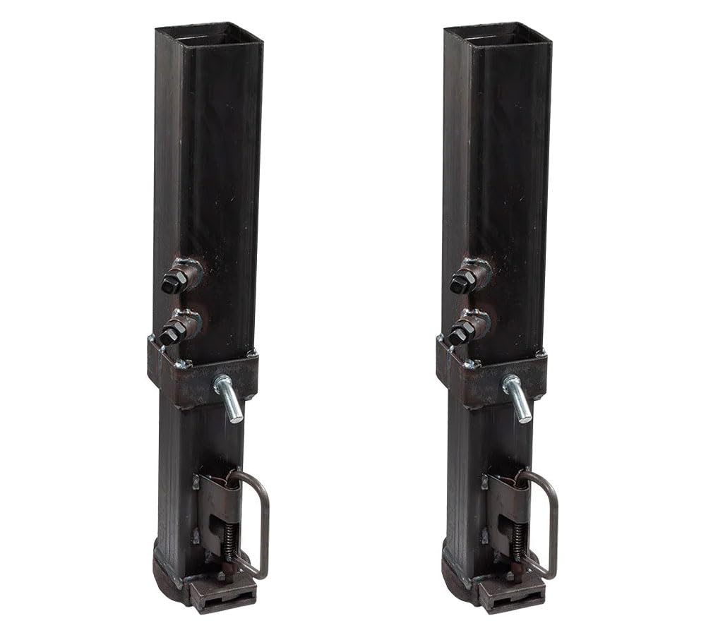 Mytee Products 2 Pack Square Gooseneck Trailer Coupler w/Load Bearing Pin Set Compatible w/ 2-5/16 Hitch Ball 25,000 Lbs WLL, Co