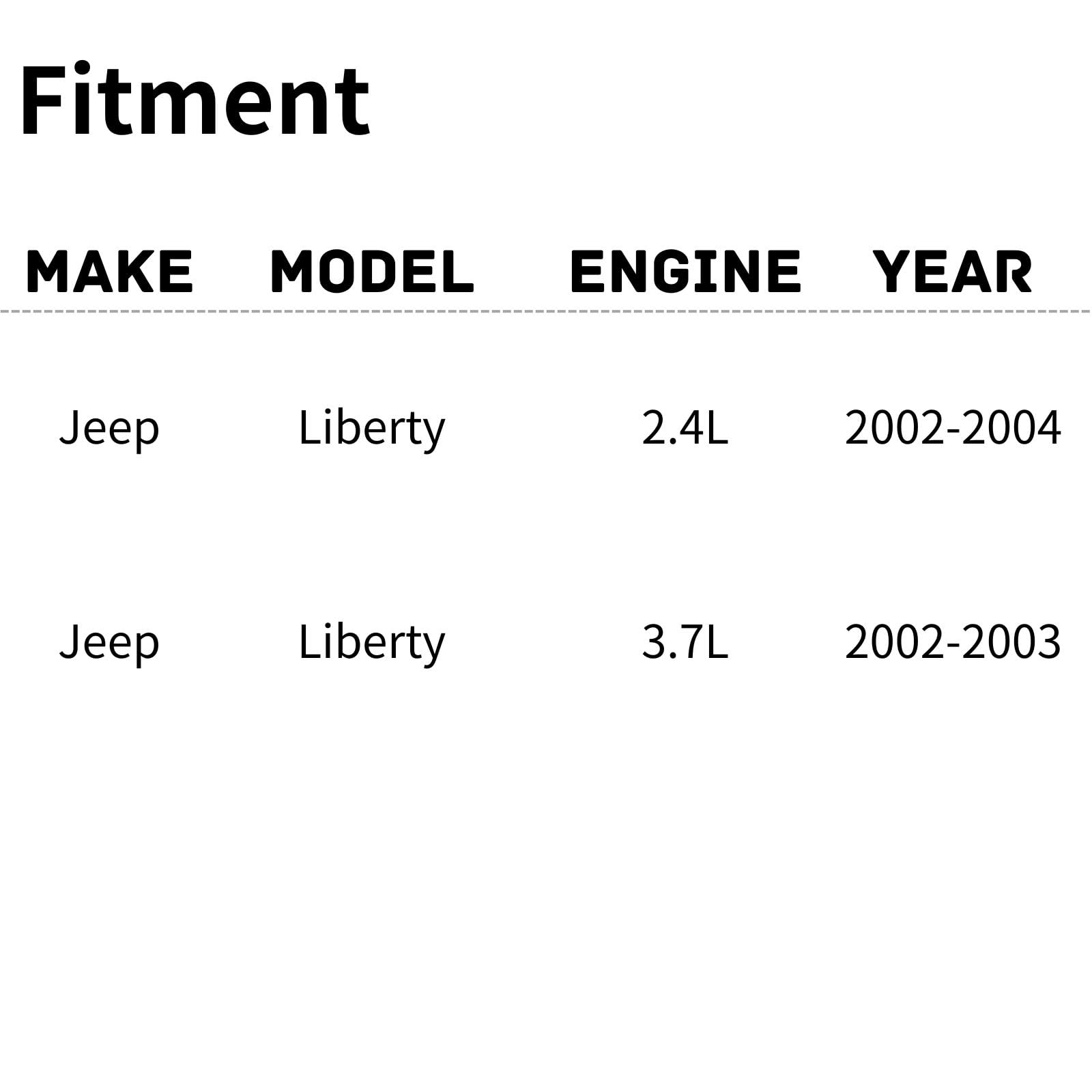 TYG Upgraded Cooling Fan Assembly for 2002-2004 Jeep Liberty 2.4L/ 2002-2003 3.7L | Racing-Level OE Replacement Engine Radiator
