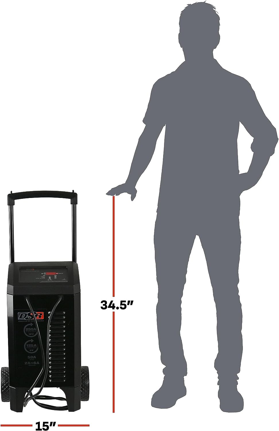 Schumacher Dsr131 Dsr Proseries 250 Amp(12V) 125 Amp(6V) 50 Amp 6V/12V Fully Automatic Pro Smart Battery Charger With Engine Sta