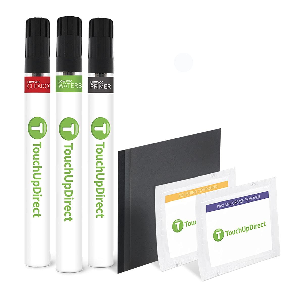 TouchUpDirect C9A/0Q Cream White Compatible with Porsche Exact Match Touch Up Paint Brush - Platinum Kit