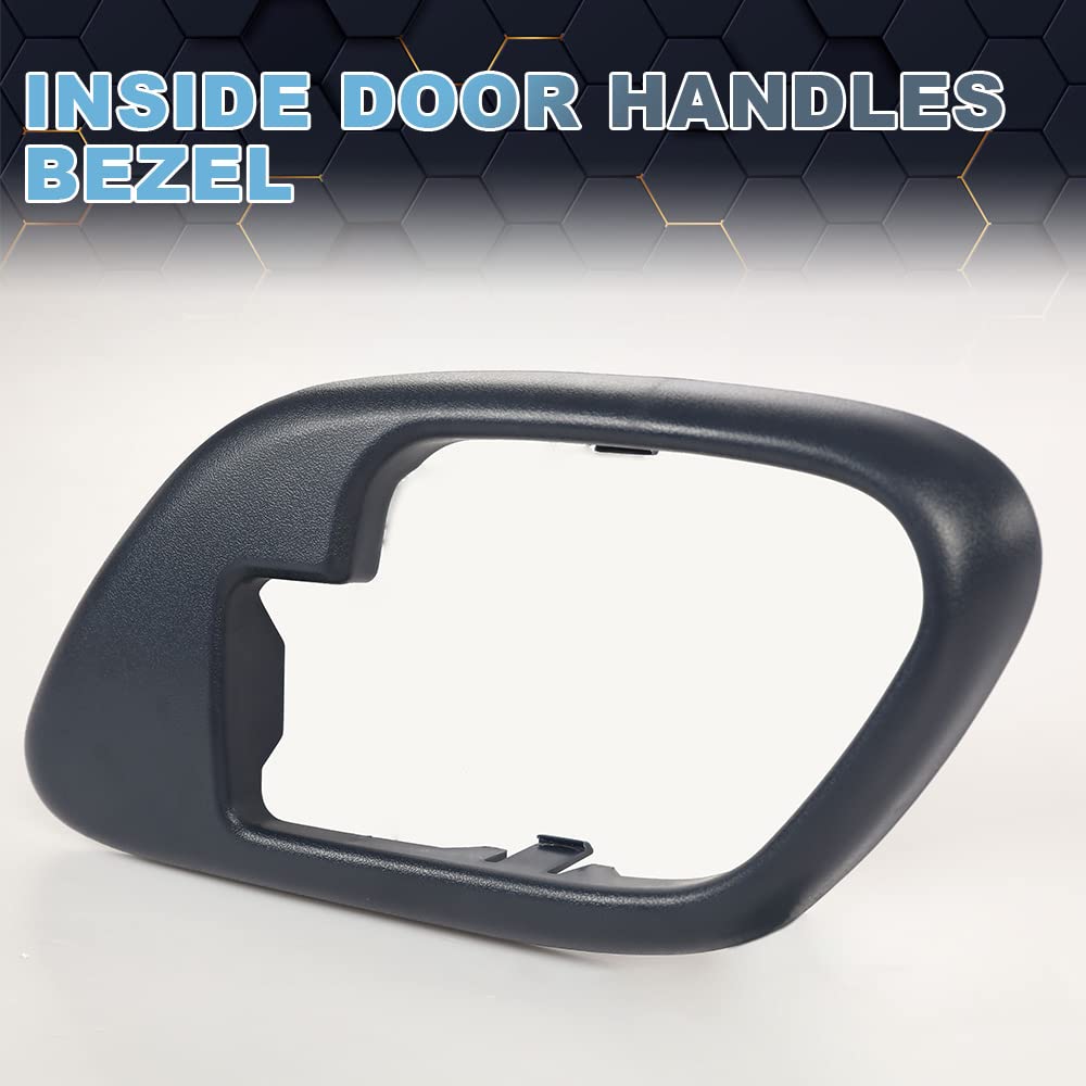 Pit66 Inside Door Handles Bezel, Compatible With 1995-1999 Chevy Tahoe/Fit 1995-1999 Gmc Suburban/Fit 1995-1999 Gmc Yukon Blue #