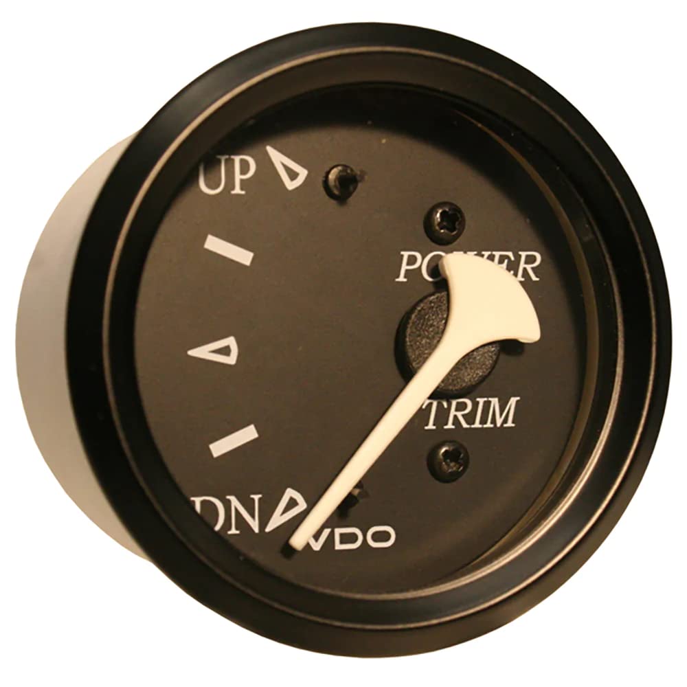 Vdo 382-11803 Cockpit Marine Gauge For Use With Mercury/Volvo/Yamaha 2001+ Engines 12V - Black