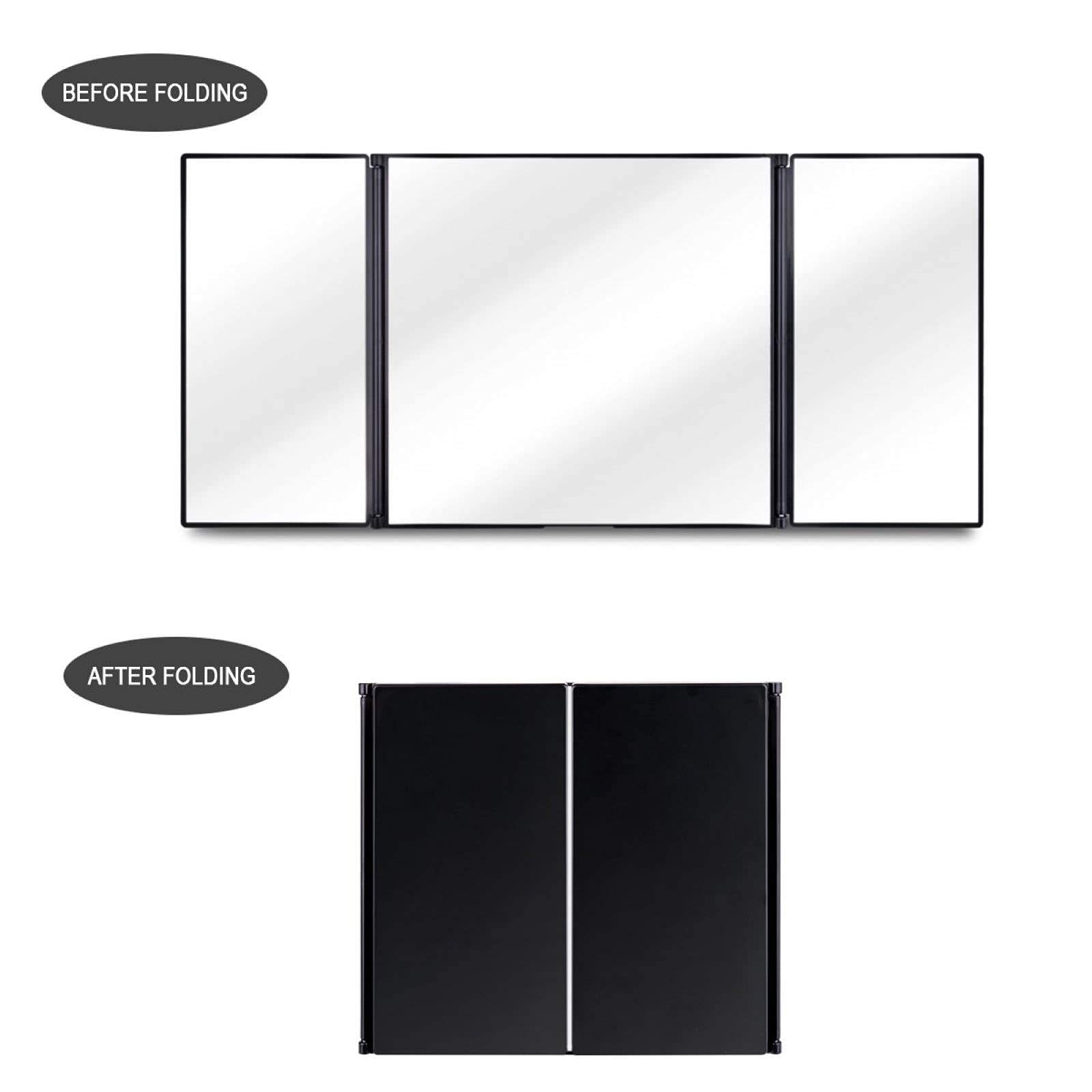 Car Visor Mirror, Foldable Car Sun Visor Vanity Mirror, Huicocy Makeup Travel Vanity Mirror Car Mirror Clip On Sun Visor Auto 31