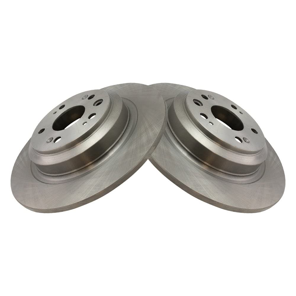 Trq Rear Brake Rotors Set Vented Compatible With 2009-2014 Acura Tl