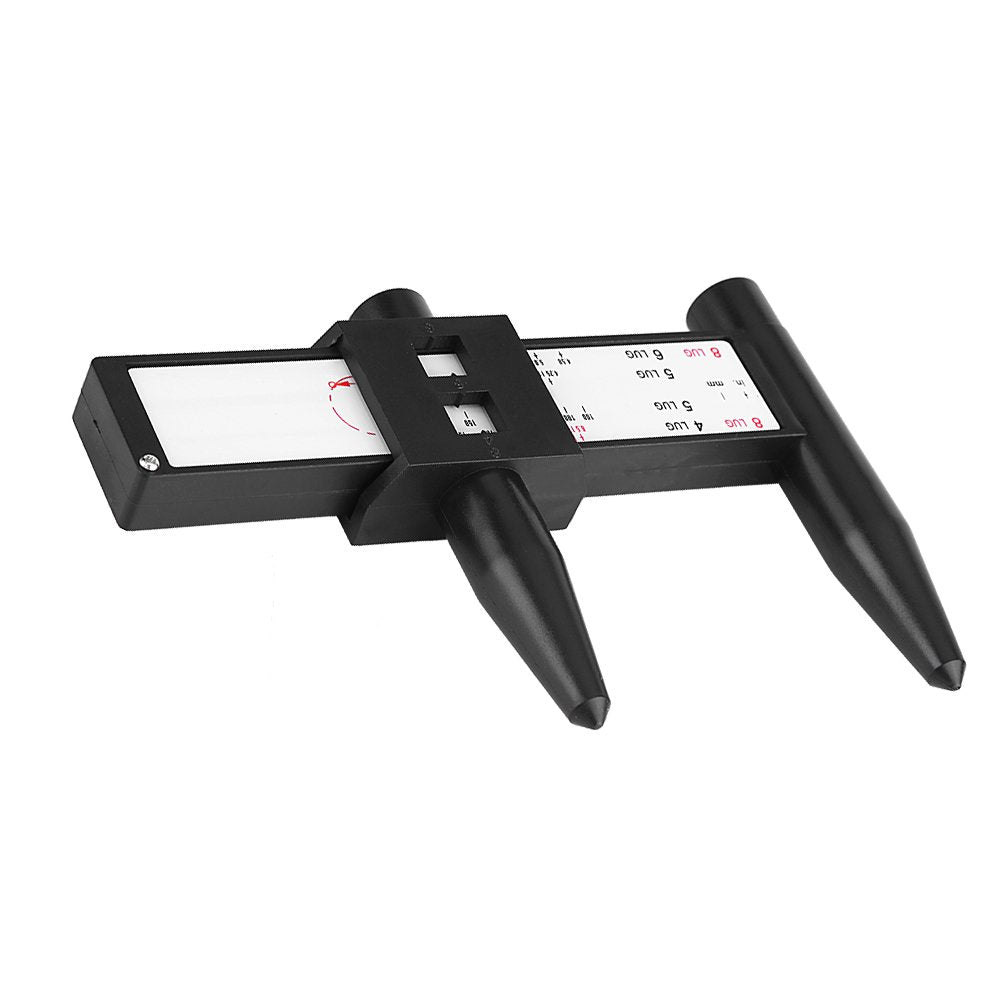 Rim Bolt Pattern Measuring Tool,Car Wheel Rim Bolt Pattern Sliding Measuring Gauge Tool Pcd Ruler 4 5 6 8 Lug