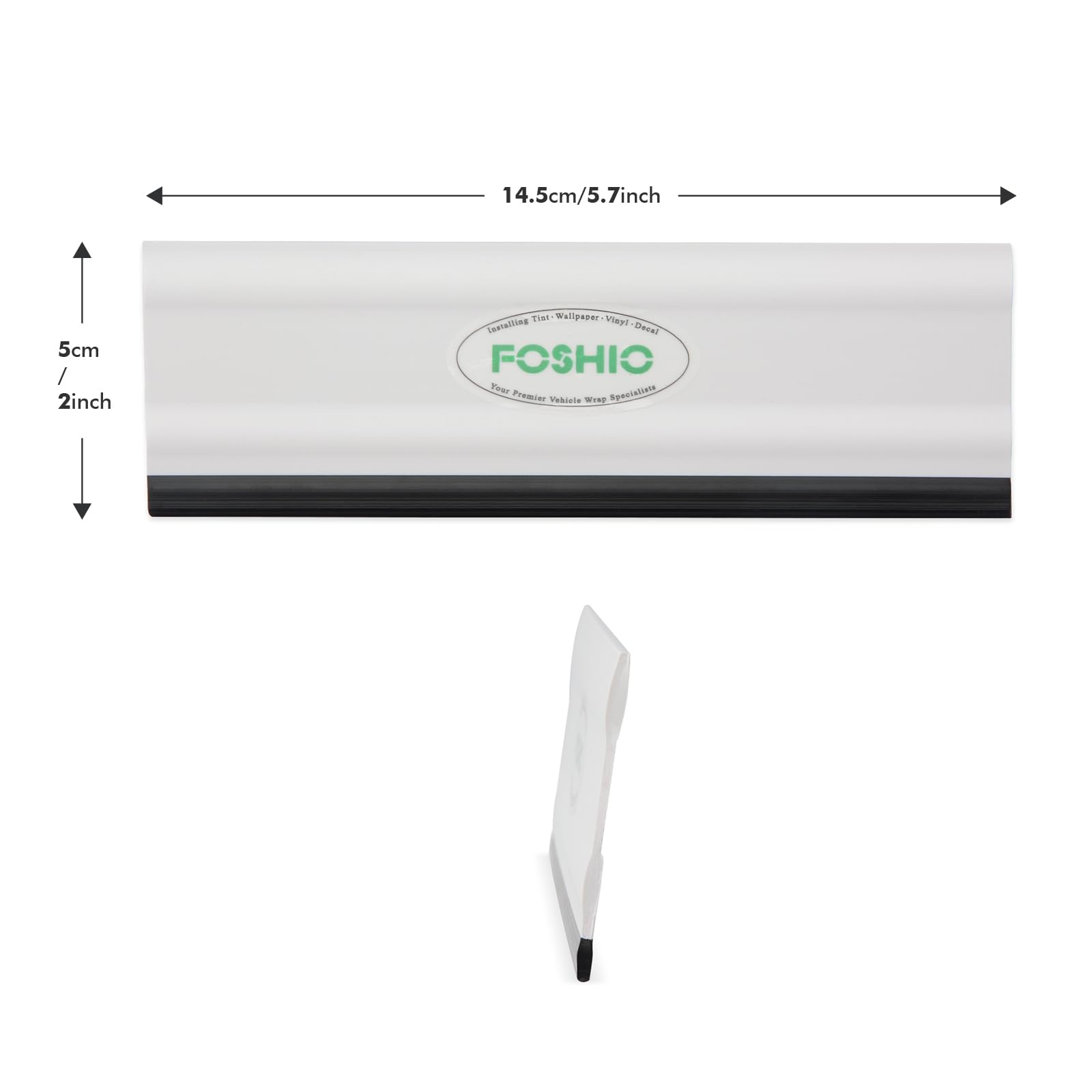 Foshio 6 Inch Rubber Squeegee For Kitchens, Glass, Shower And Car Windows, Pack Of 3 (White)