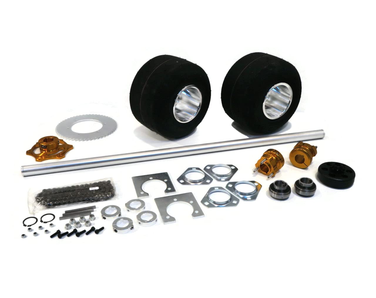 The Rop Shop | 36 Inch Shaft Kit For Trike Drift Bikes Includes (2) Go Kart Tires 11X6.00-5