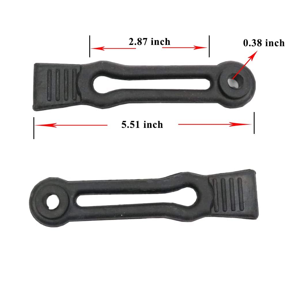 Chikia Hood Straps Door Hinge Rubber Return Latch Replacement for Yamaha Rhino Hisun UTV 500 700,Massimo 500 700,Axis 500 700,Co