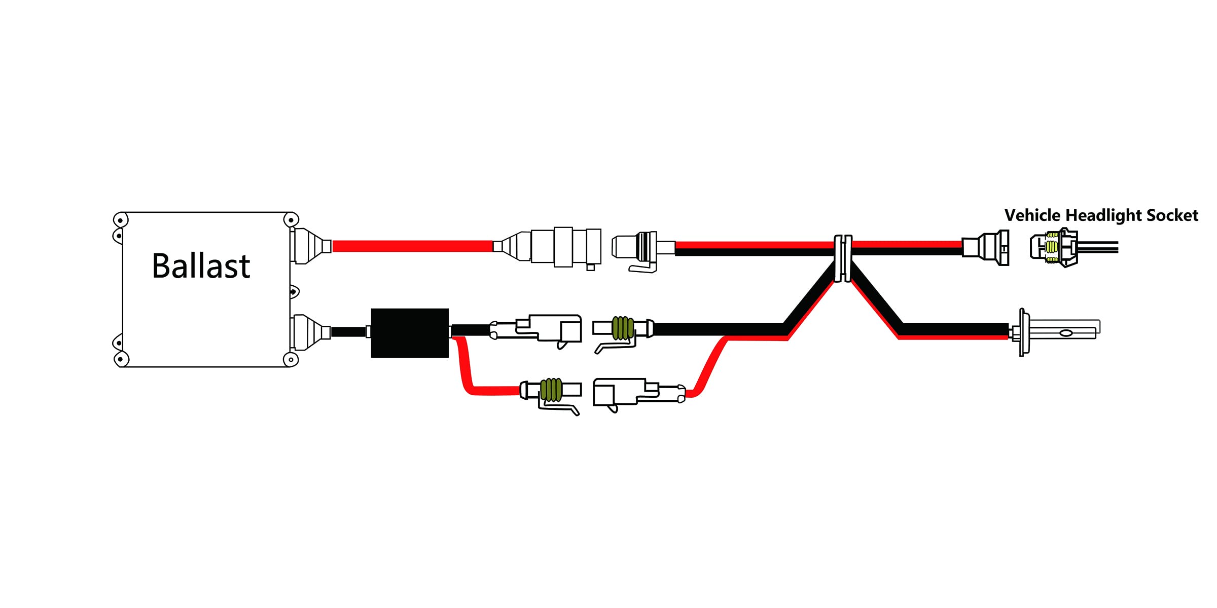 Innovited 2pcs 35w 12v HID Replacement Slim Ballast for H1 H3 H4 H7 H10 H11 9005 9006 D2r D2s