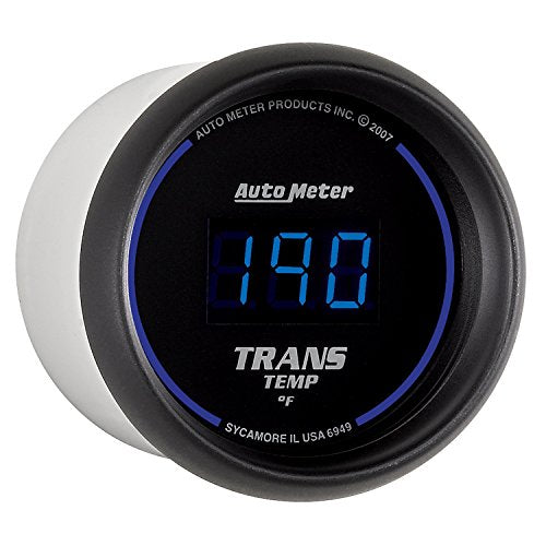 Auto Meter 6949 Cobalt Digital Transmission Temperature Gauge, 2 1/16