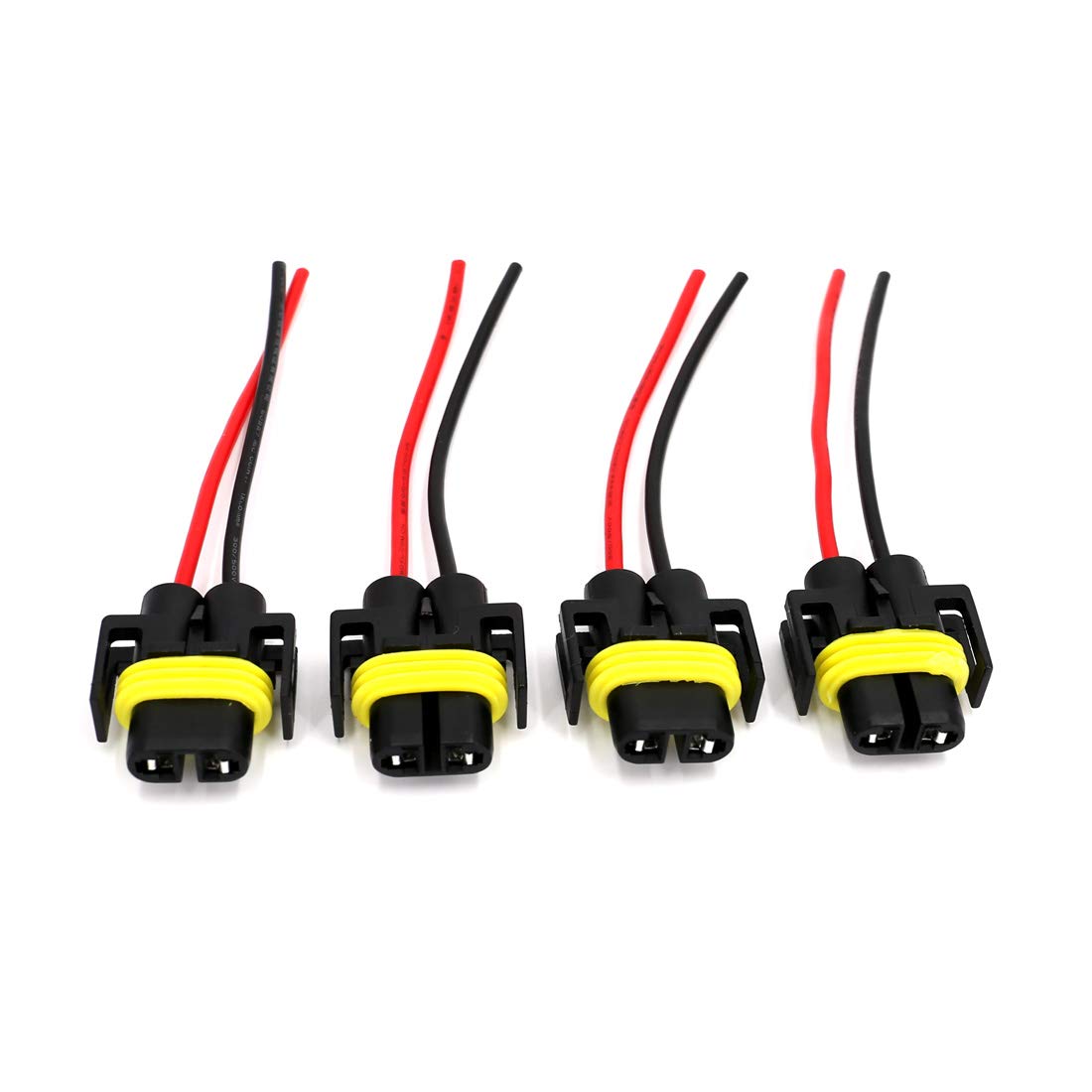Utsauto H11 H8 880 881 Female Adapter Wiring Harness Sockets Wire 12V For Headlights Fog Lights 4Pcs