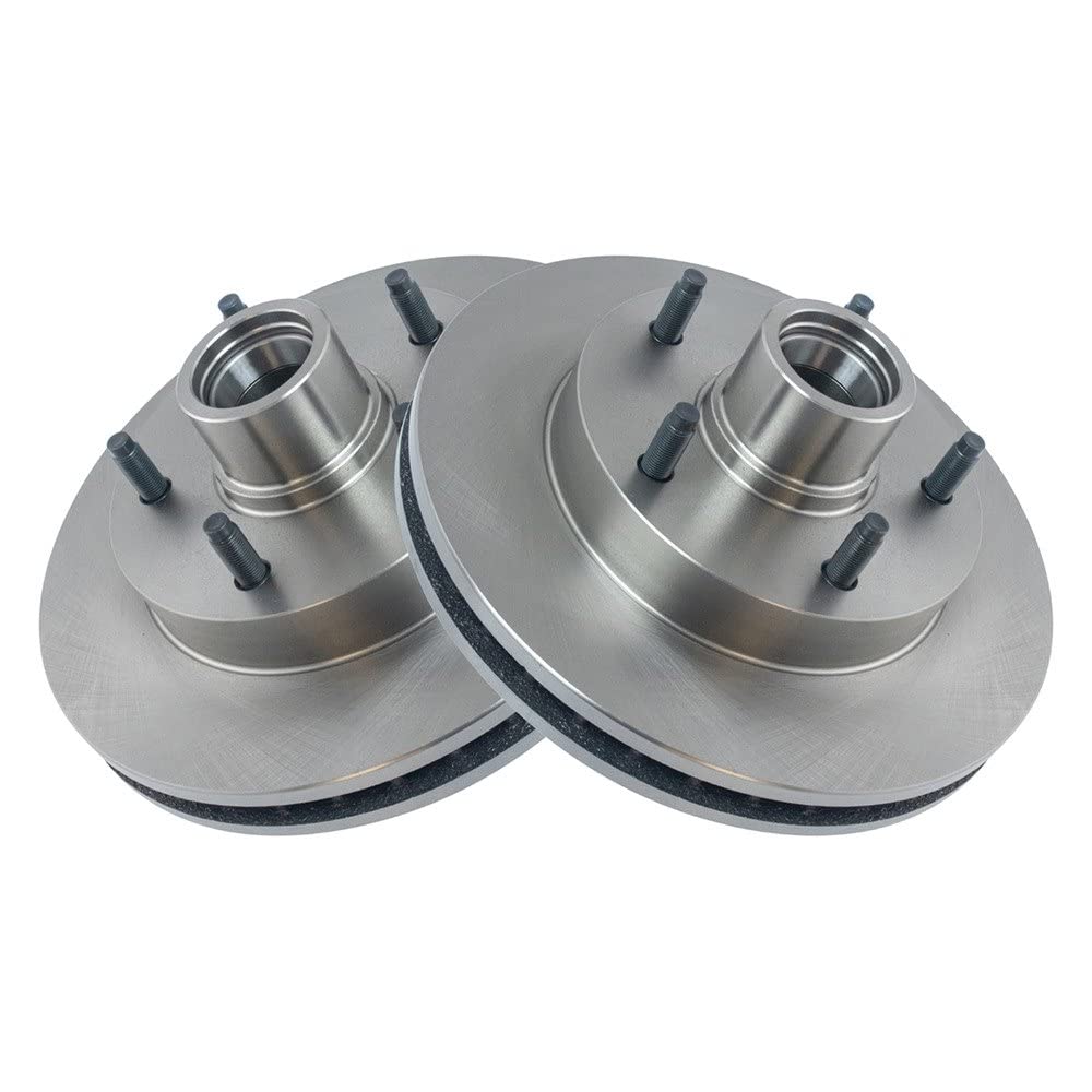 Trq Front Brake Rotors Set Vented Compatible With 1994-1999 Dodge Ram 1500