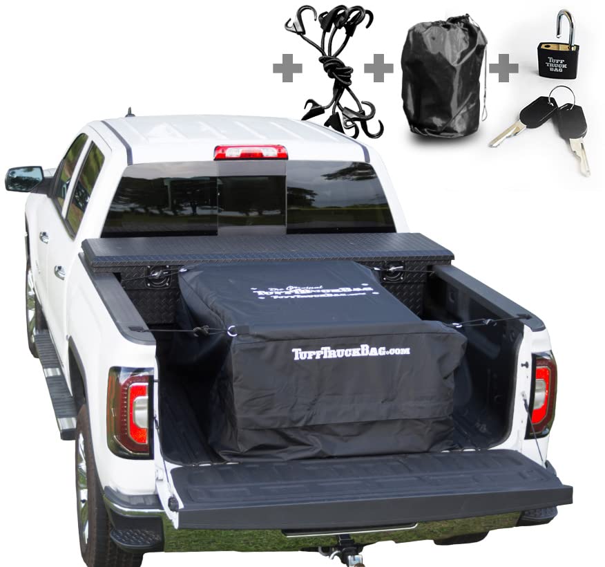 Tuff Truck Bag - Black Waterproof Truck Bed Cargo Carrier, 40'' X 50'' X 22''