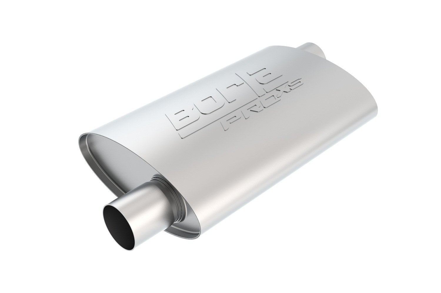 BORLA 40353 ProXS Universal Performance Muffler 3'' Offset Inlet / 3'' Offset Outlet 4'' x 9.5'' Oval x 14'' Long body 19'' Over
