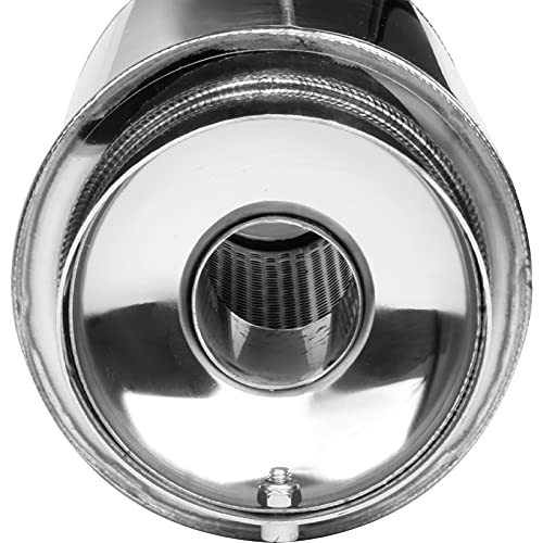 Spec-D Tuning Universal 4&quot; Slant Tip Fireball Style Racing Exhaust Muffler Stainless Steel +HP