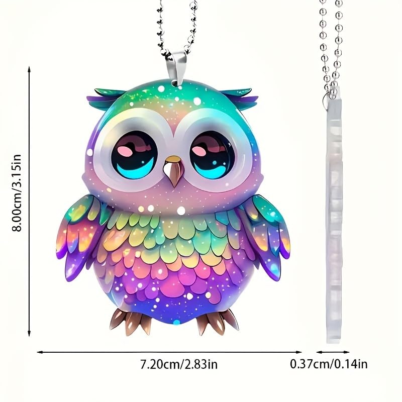 Rear View Mirror Accessories, Owls Gifts For Women, Car Decoration, Mirror Hanging Car Interior Accessories, For Car Rear View M