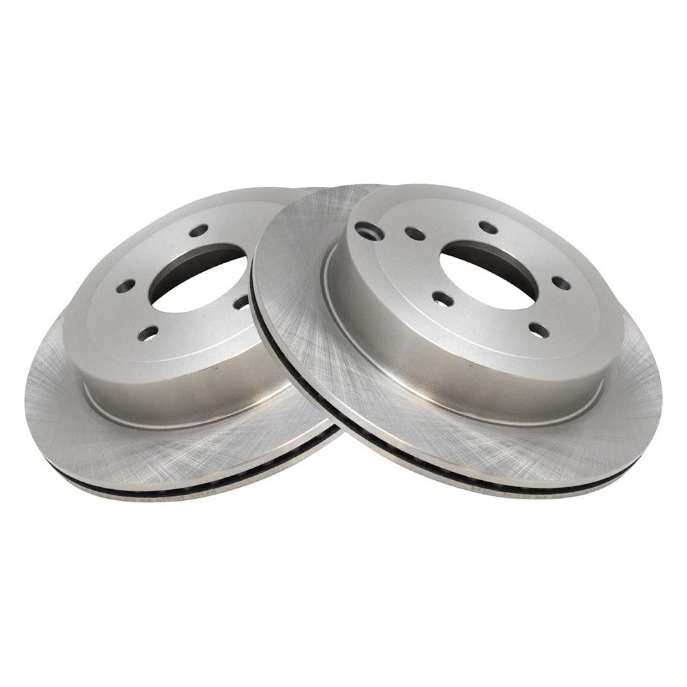 Trq Rear Brake Rotors Set Vented Compatible With 2007-2010 Ford Edge Lincoln Mkx