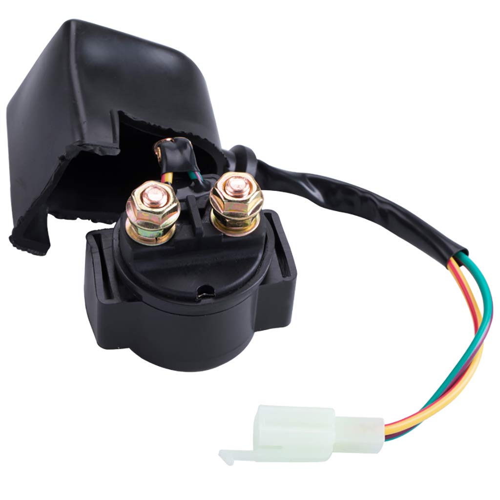 CNCMOTOK Starter Solenoid Relay for 4-Stroke GY6 50cc 125cc 150cc 200cc 250cc ATV Dirt Bikes Scooters Go Kart Dne Buggys Quad 4 