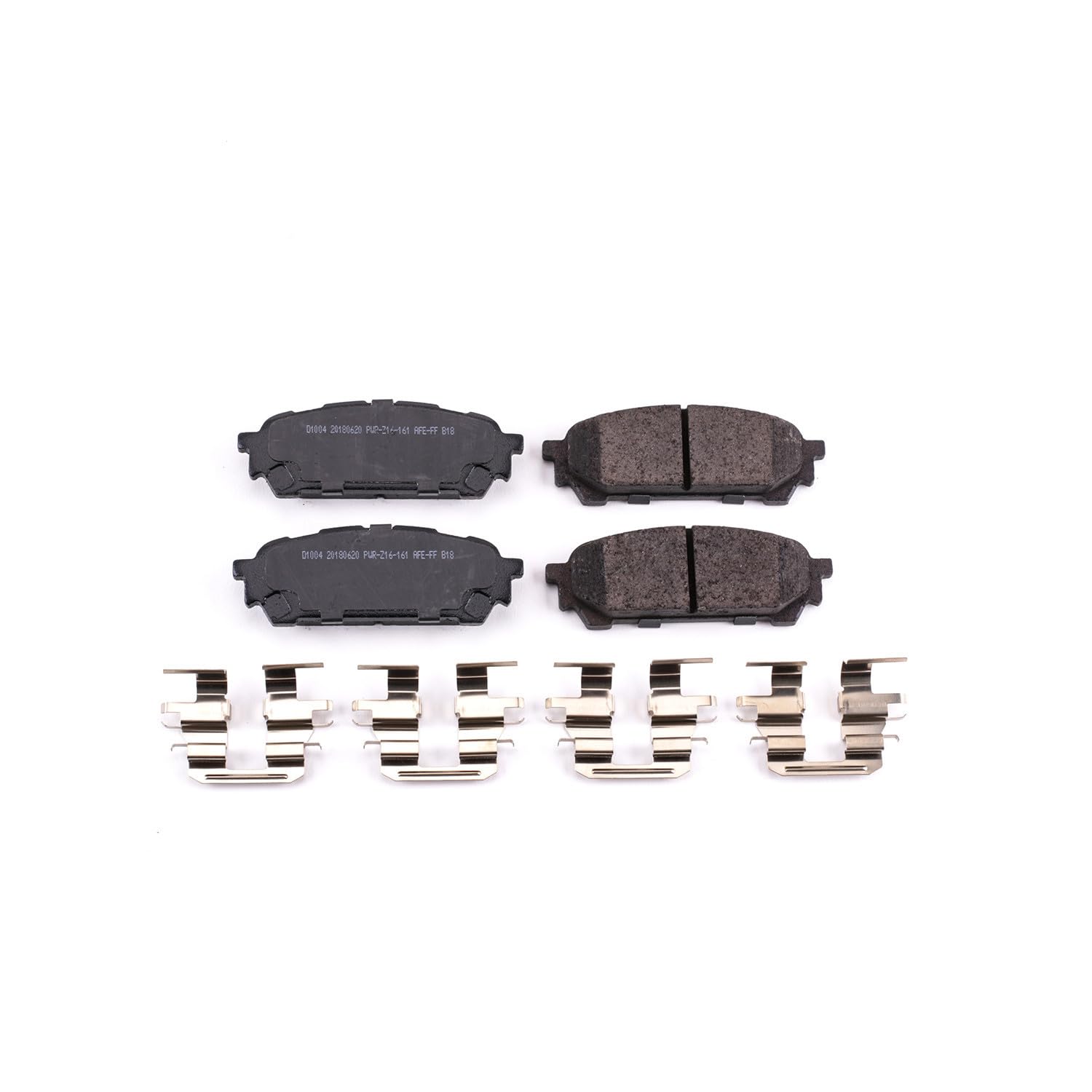 Power Stop 17-1004, Z17 Rear Ceramic Brake Pads With Hardware For Saab 9-2X 2005-2006, Subaru Forester 2003-2008, Subaru Impreza 2003-2007 [Model Specific]