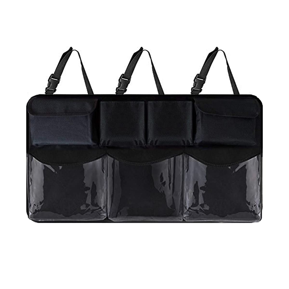 Snuopfy Car Trunk Organizer And Storage, Backseat Hanging Organizer For Suv, Truck, Mpv,Van Collapsible Cargo Storage Bag With 7 Pockets, Car Interior Accessories For Men And Women