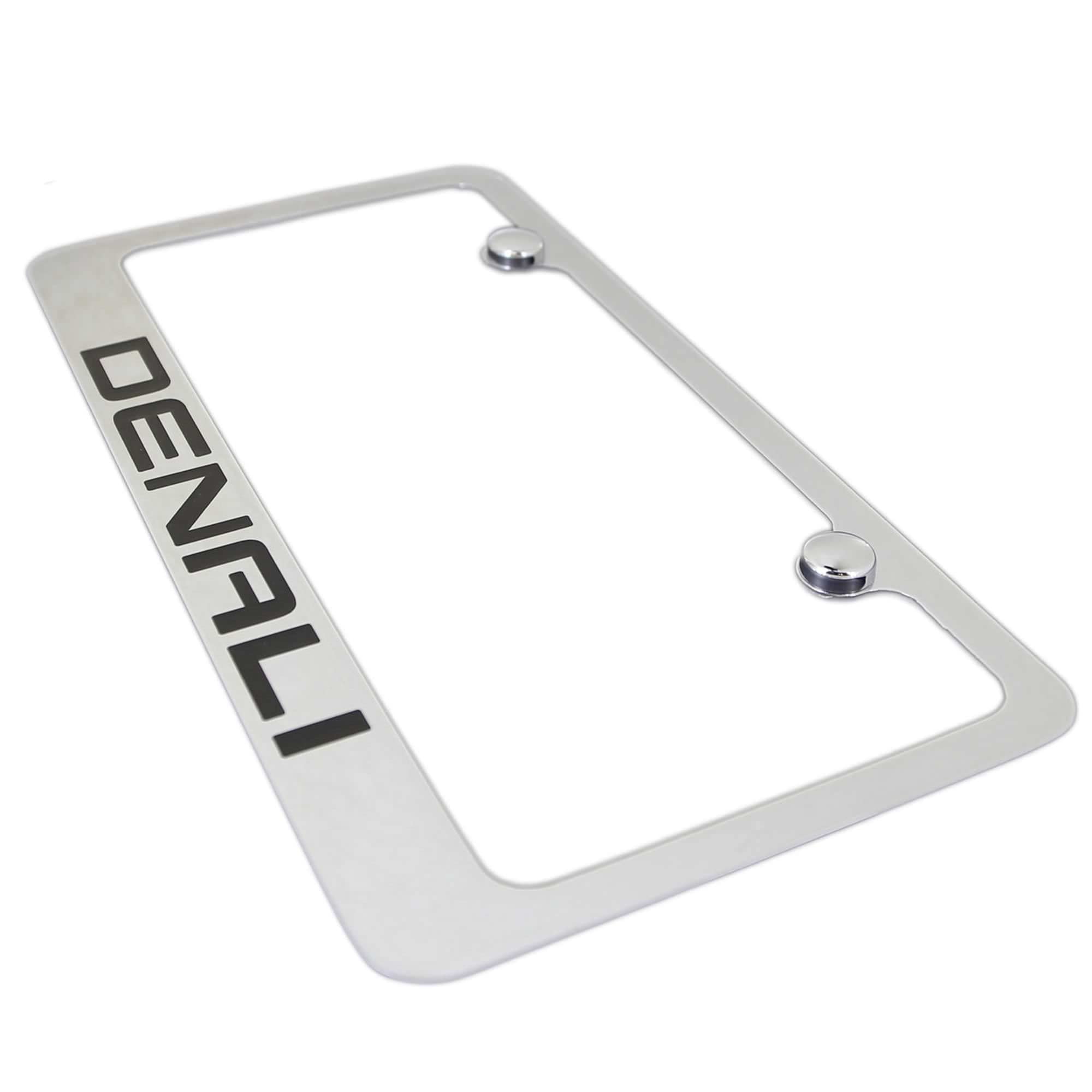 Gmc Denali Chrome Metal License Plate Frame