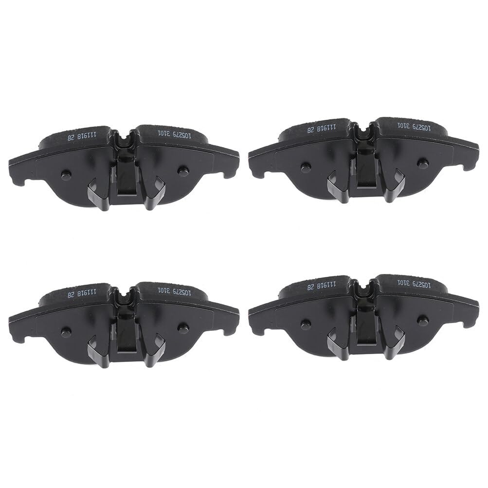 Eccpp D1341-8452 4Pcs Rear Semi Metallic Disc Brake Pad Set Fit For Mercedes-Benz Glk250 2013-2015,For Mercedes-Benz Glk350 2010