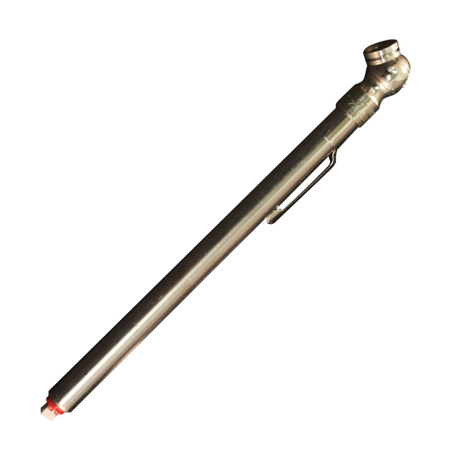Milton S-925 Pencil Tire Pressure Gauge for Trucks, RVs & Bicycle Tires, Single Head Chuck with Built-in Deflator Valve, Durable