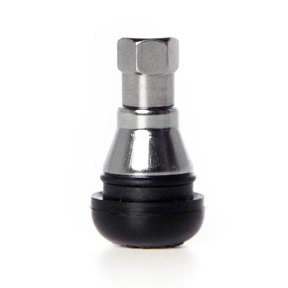Circuit Performance Shorty Chrome Valve Stems Tr412 Tr-412 22Mm Low Profile (Set Of 4)