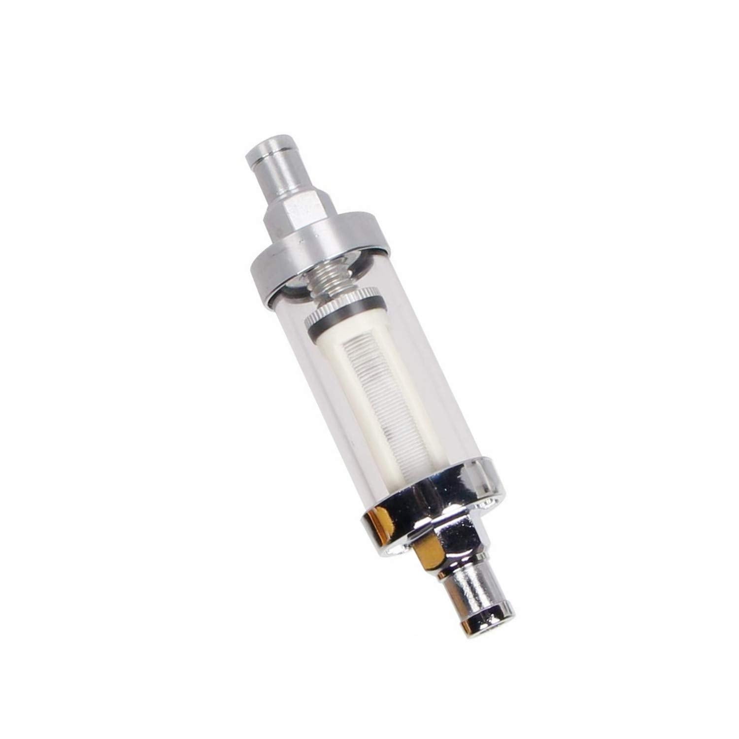 Universal Fuel Pump Filter, Carbole 9748 Universal 3/8' Inlet/Outlet Fuel Filter Clear View - Glass