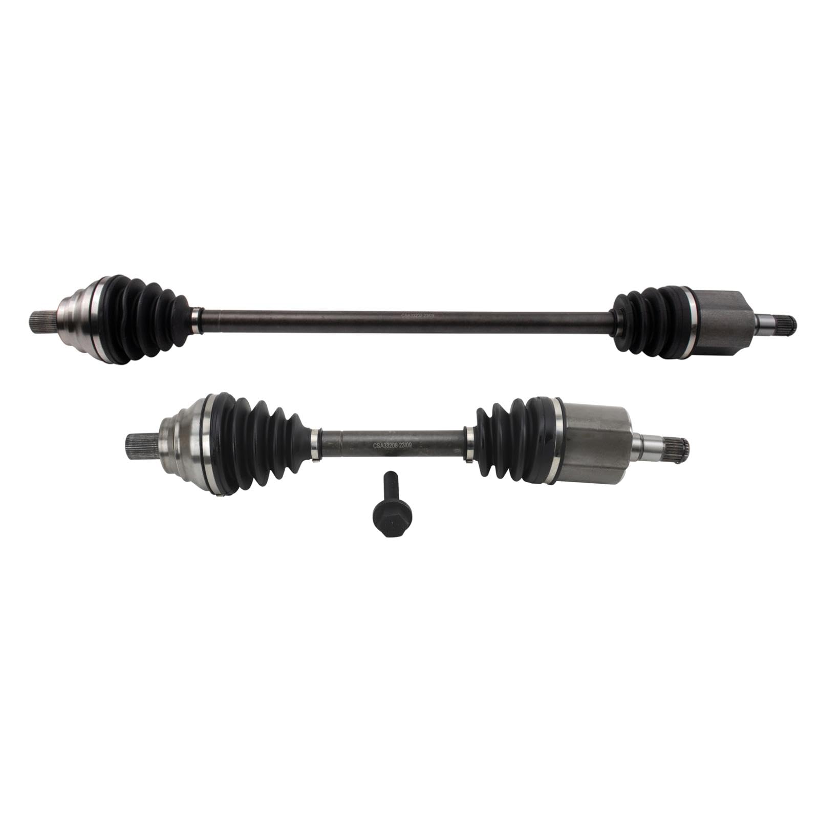 TRQ Front CV Axle Shaft Assembly Set Compatible with 2015-2018 Audi Q3 2009-2010 Volkswagen CC 2006-2008 Passat 2009-2016 Tiguan