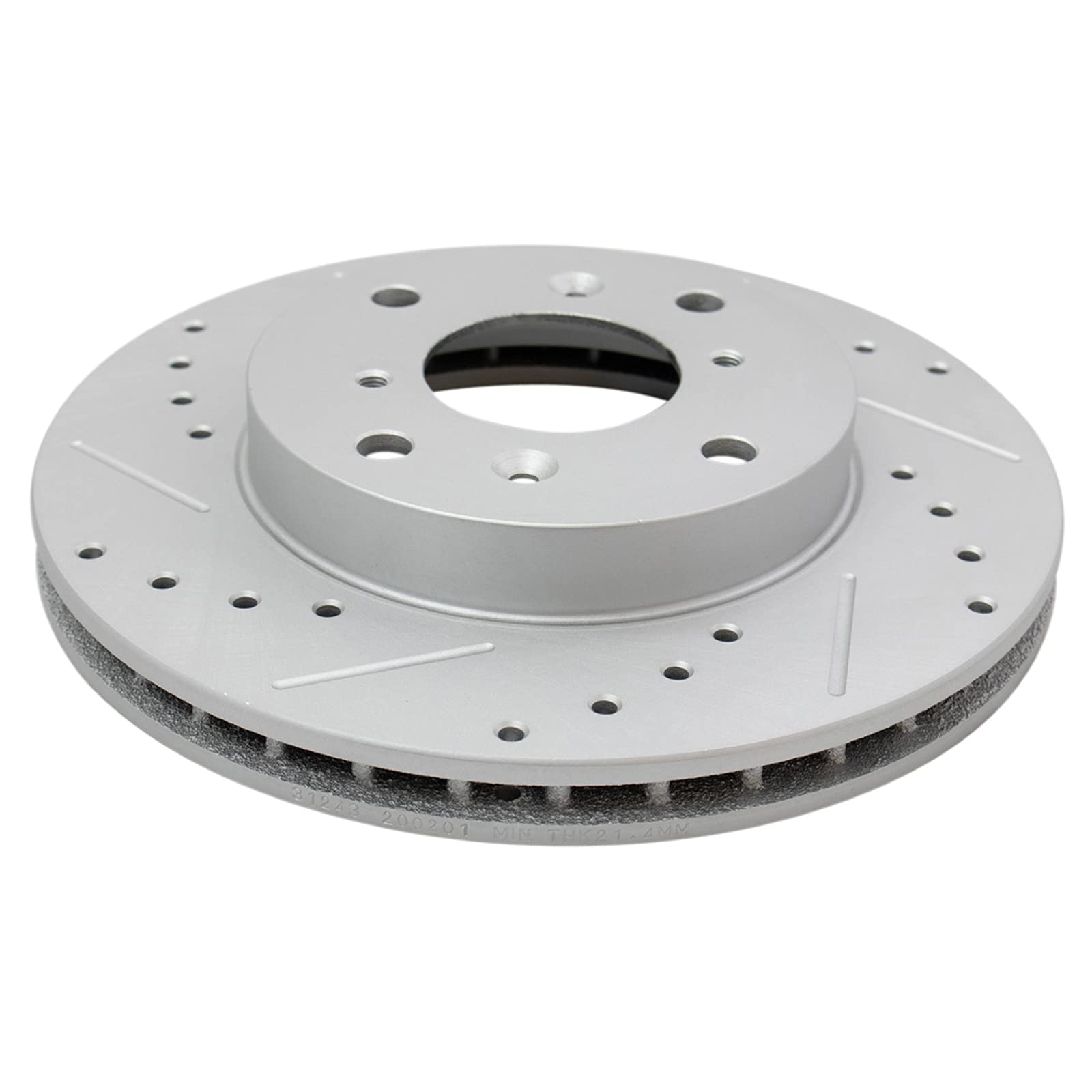 Trq Front Performance Brake Rotors Set Premium G-Coated Compatible With 1998-1999 Acura Cl 1998-2002 Honda Accord 1992-1996 Prel