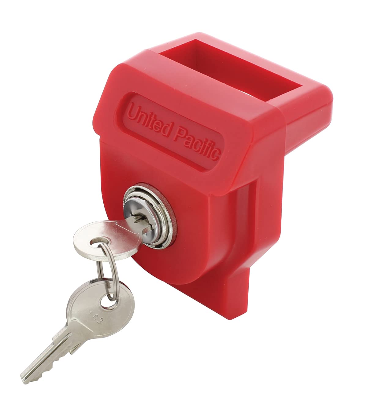 United Pacific 90625 HeavyDuty Plastic Glad Hand Lock, Individually Keyed, OverMolded Lock Cylinder, Trailer Lockout Device  
