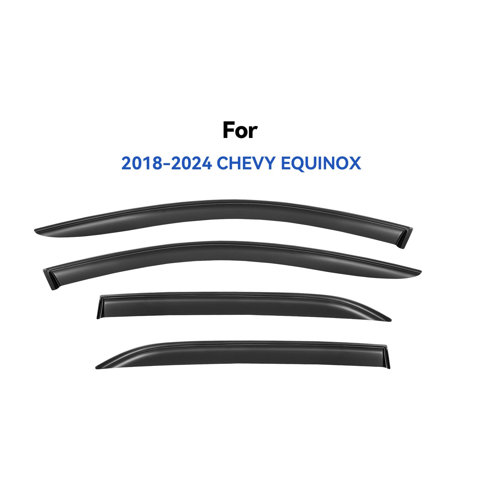 Window Visors Rain Guards Shield for 2018-2024 Chevrolet Equinox, Out-Channel Window Vent Wind Deflectors Visors Shades for 18-2