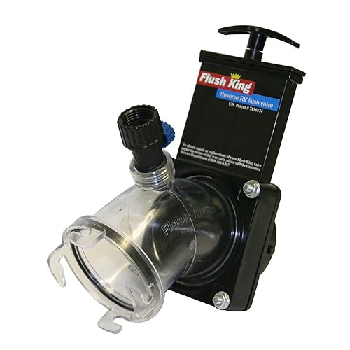 Valterra Flush King™ 45 Degree Reverse Flush Valve Attachment For Rv, Camper, Trailer