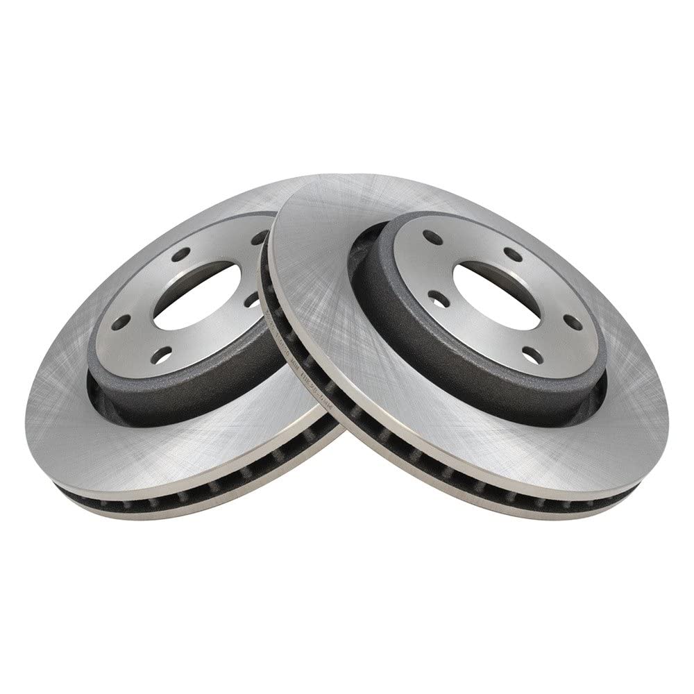 Trq Front Brake Rotors Set Vented Compatible With 2006-2010 Jeep Commander 2005-2010 Grand Cherokee