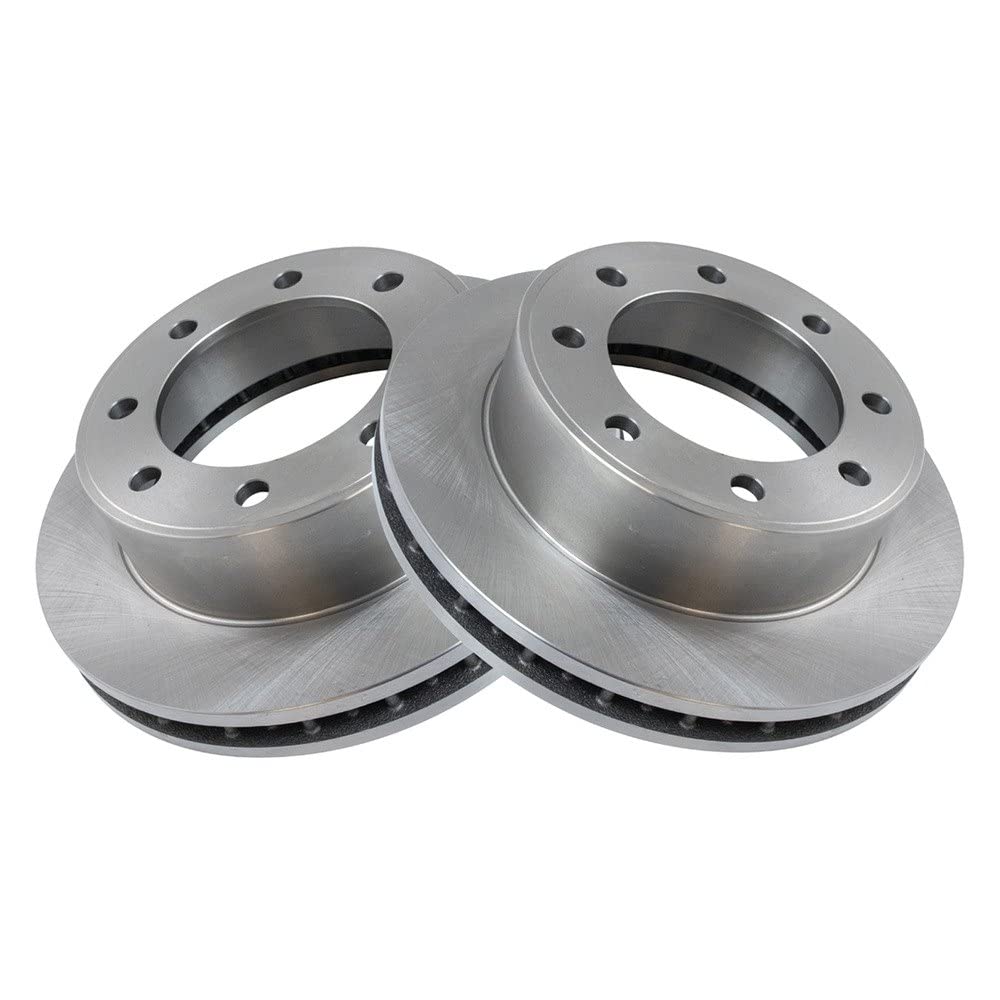 Trq Front Brake Rotors Set Vented Compatible With 2000-2005 Ford Excursion 1999-2004 F-250 Super Duty F-350 Super Duty 2001-2003